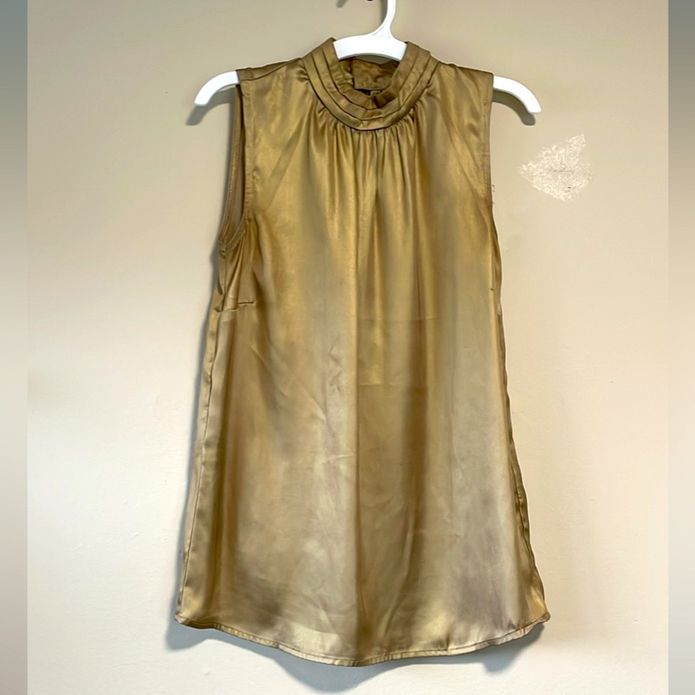 Gold sleeveless top